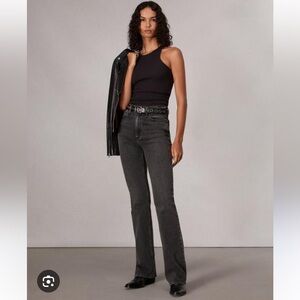 rag & bone Women's Black Peyton BootCut Jeans